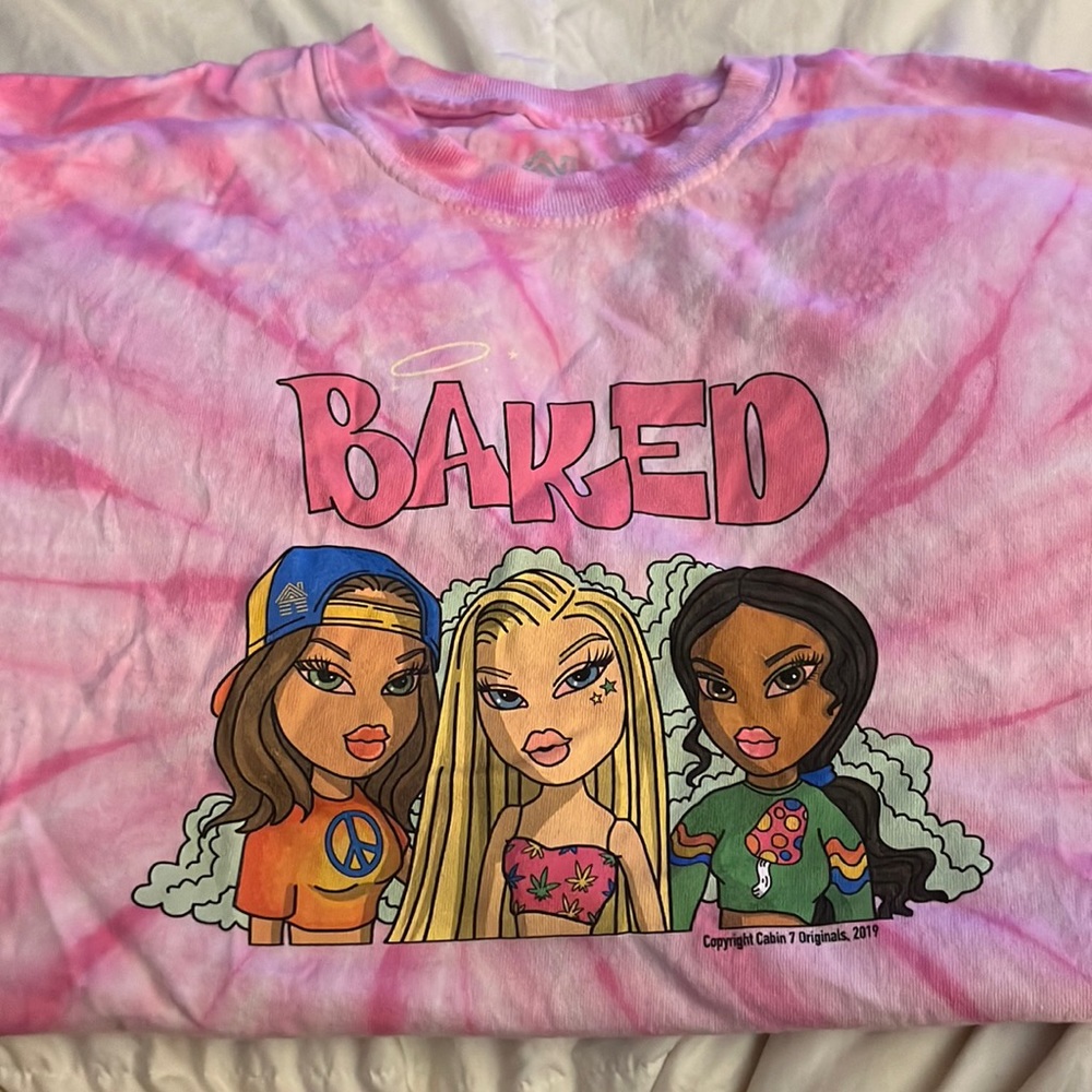 Bratz baked tie dye shirt